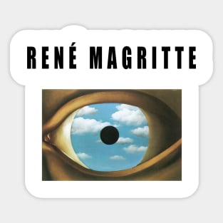 rene magritte - a false mirror Sticker